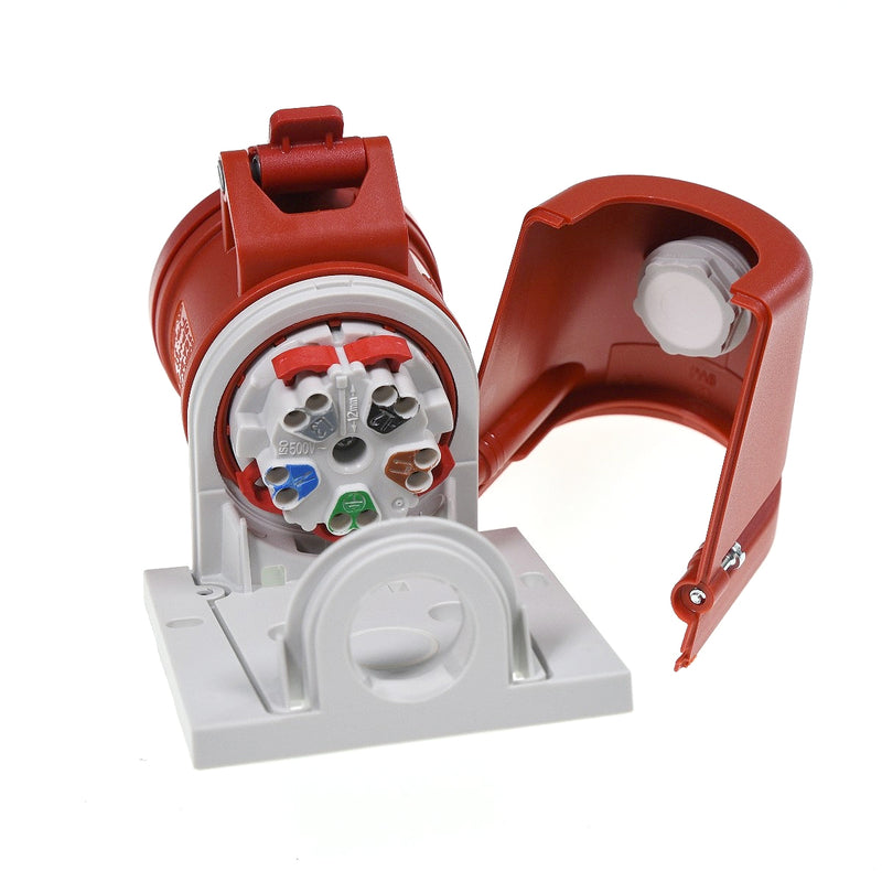 Ổ cắm công nghiệp MENNEKES gắn tường 16A~32A – Công nghệ TwinCONTACT đấu nối lò xo không vít (IP44) | Wall Mounted Receptacle, External Fixing (MB 463)