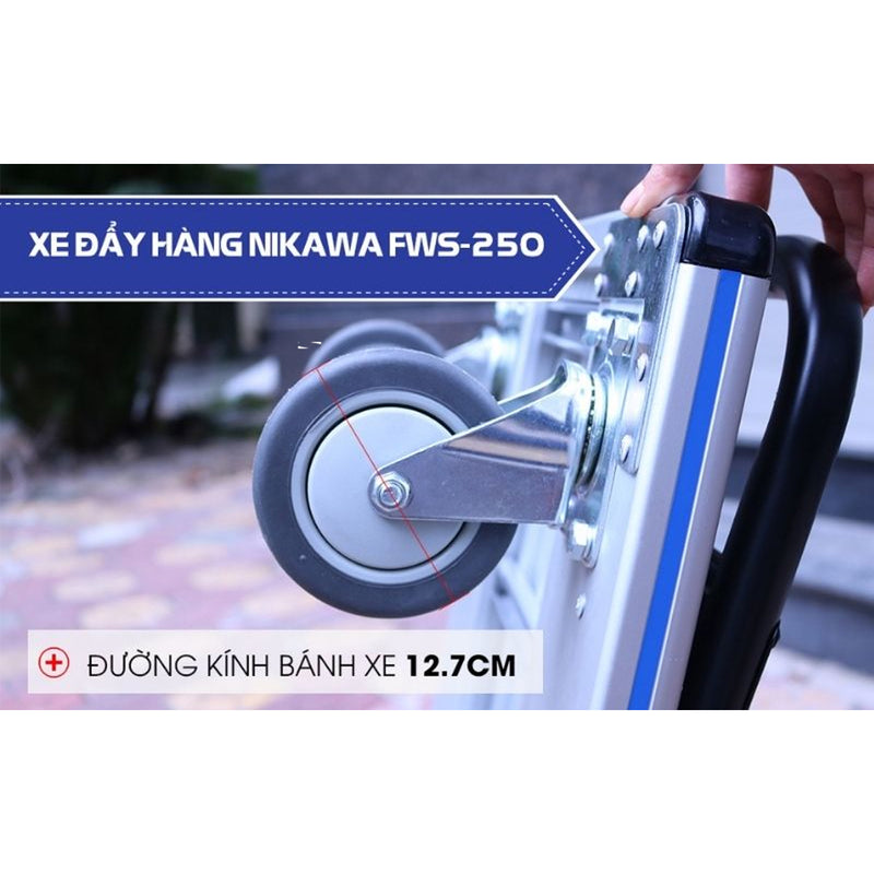 Xe đẩy hàng nhôm Nikawa tải trọng 200kg - 250kg