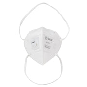 Khẩu trang y tế SATA HF0301V chuẩn KN95 có van thở, lọc bụi mịn 95%.