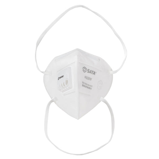 Khẩu trang y tế SATA HF0301V chuẩn KN95 có van thở, lọc bụi mịn 95%.