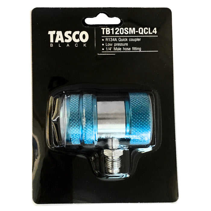 Van nạp ga ô tô dùng cho bên áp cao Tasco TB120SM-QCH4 dành cho gas R134A, cỡ ống 1/4 inch