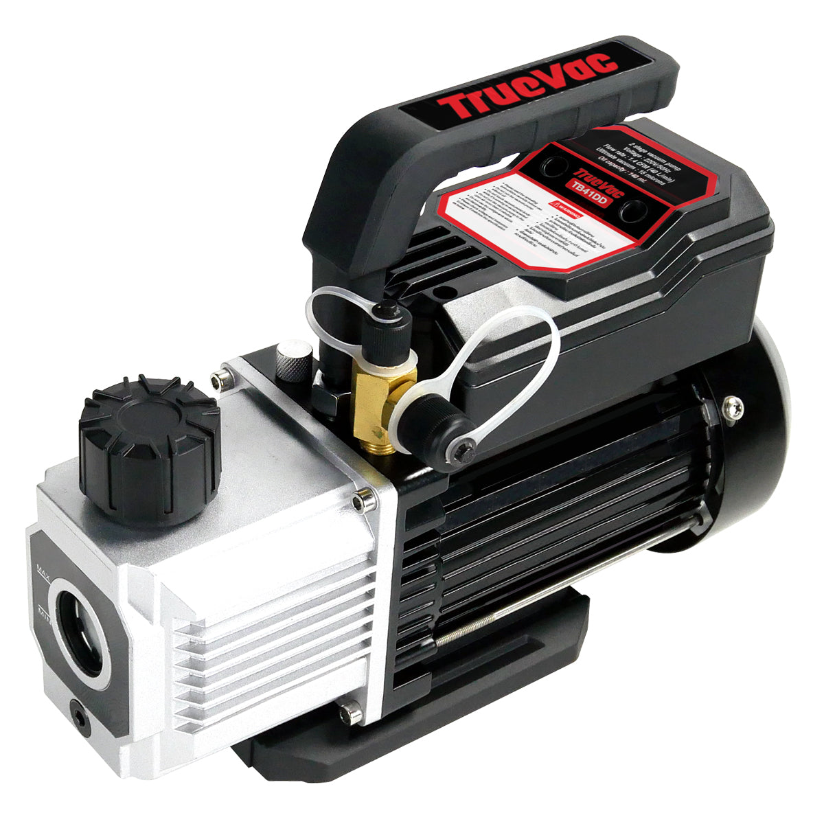 Máy hút chân không 2 cấp Tasco TB41DD tốc độ lực hút 40L/phút, mức chân không tối đa 15 microns, cổng kết nối 1/4 inch và 3/8 inch