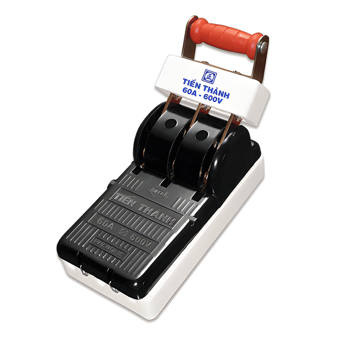 Cầu dao sứ chịu tải cao Tiến Thành, tiếp điểm đồng.