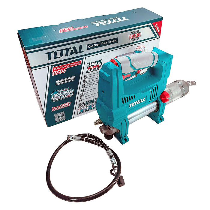 Máy bơm mỡ dùng Pin lithium 20V TOTAL TGGLI2010, dung tích 16 oz, áp suất 10.000 PSI (Chưa bao gồm Pin và sạc)