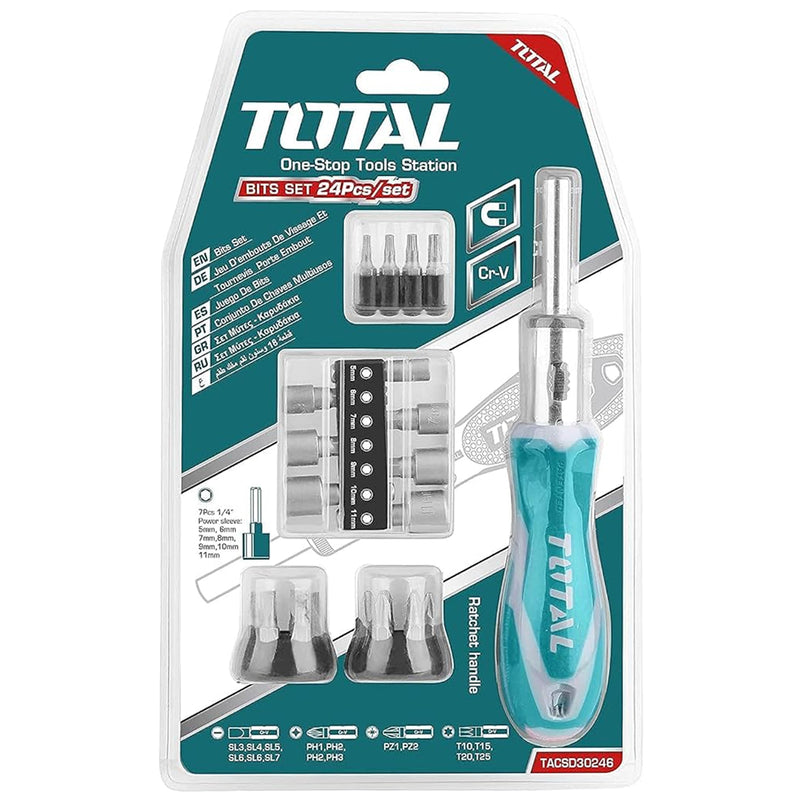 Bộ tua vít 24 chi tiết Total TACSD30246
