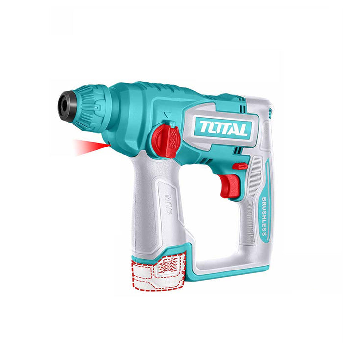 Máy khoan bê tông không chổi than dùng pin 16V Total TRHLI16168 đuôi gài SDS Plus