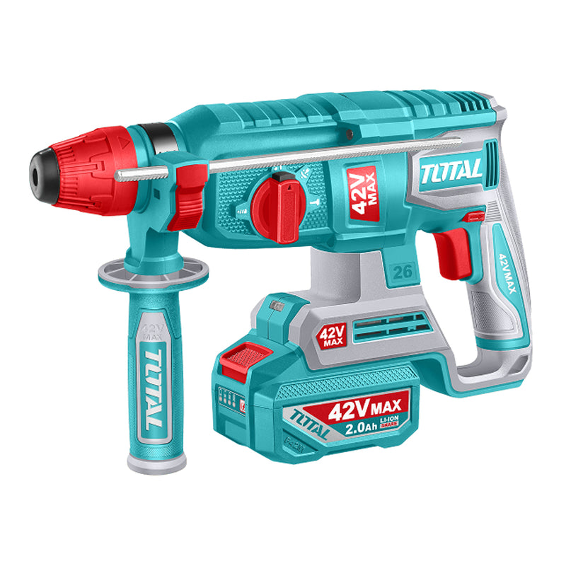 Máy khoan bê tông 3 chức năng Total TRHLI422482 dùng Pin 42V, đuôi gài SDS-Plus