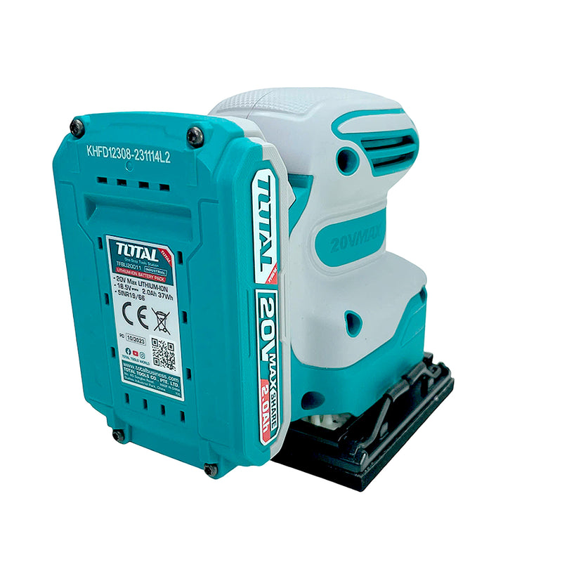 Máy chà nhám vuông dùng Pin Lithium-Ion 20V TOTAL TSHSLI20141