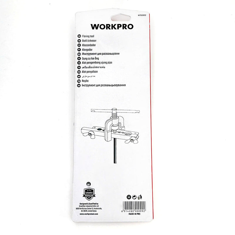 Bộ dụng cụ nong ống đồng (dụng cụ loe ống hệ inch hoặc met) Workpro