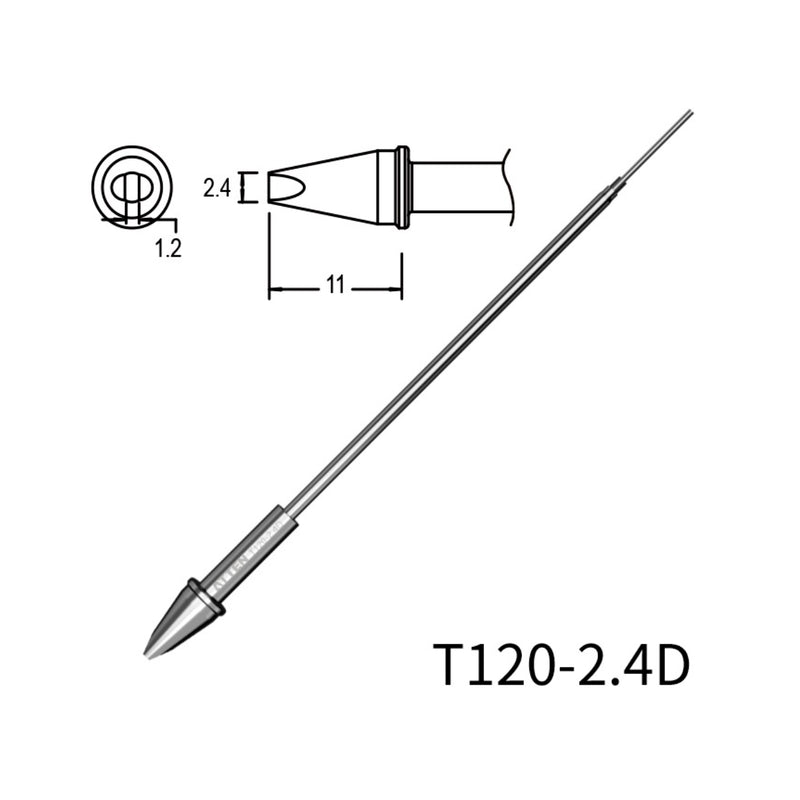 Phụ kiện mũi hàn tích hợp lõi gia nhiệt Atten T120 Series