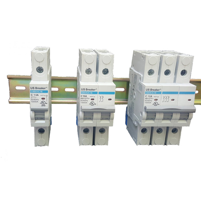 Thanh ray sắt lắp MCB tủ điện, chiều dài từ 800mm - 1000mm