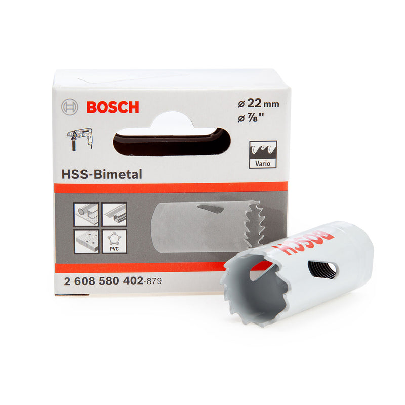 Mũi khoét lỗ Bosch dùng cho kim loại, đường kính từ 14mm - 30mm, dài 44mm, vật liệu thép HSS