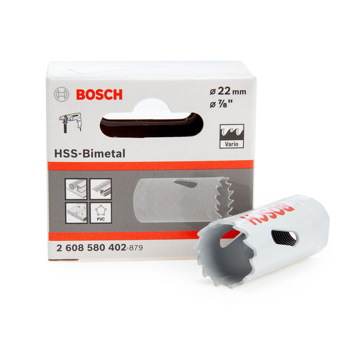 Mũi khoét lỗ Bosch dùng cho kim loại, đường kính từ 14mm - 30mm, dài 44mm, vật liệu thép HSS