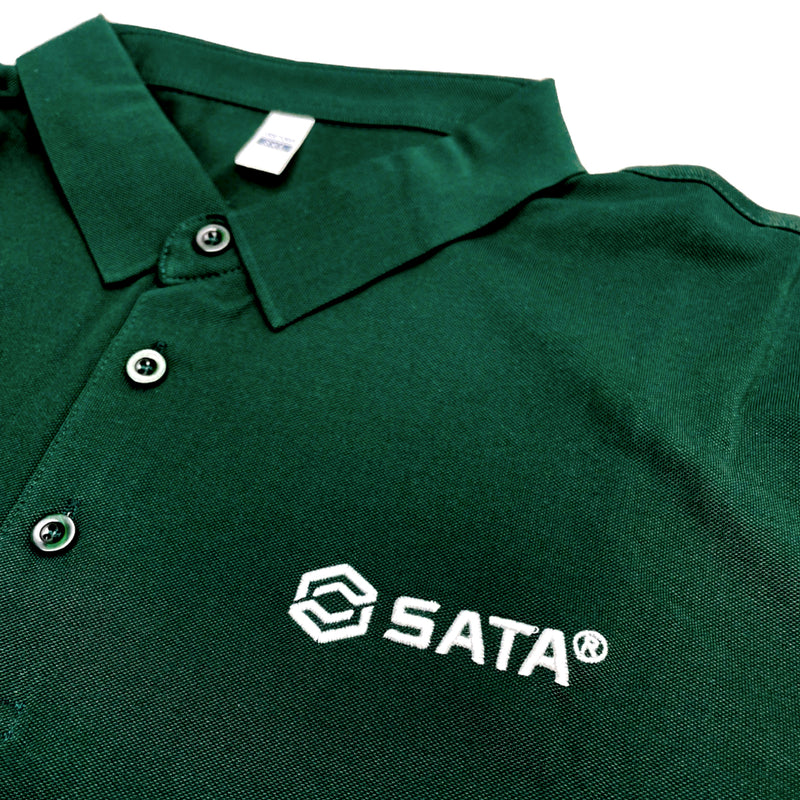 Áo đồng phục Sata có cổ, vải thun lạnh cao cấp, co giãn 4 chiều