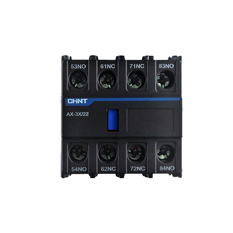 Tiếp điểm phụ lắp phía trên mặt khởi động từ Chint AX-3X dùng cho khởi động từ NXC series