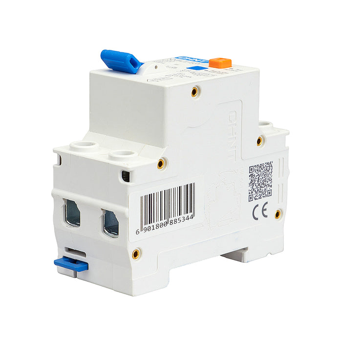 Cầu dao chống giật 1P+N kết hợp với bảo vệ quá tải, ngắn mạch Chint NXBLE-63Y, tải định mức từ 6A ~ 63A, dòng cắt 4.5kA, dòng rò từ 10mA ~ 30mA 