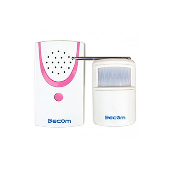Thiết bị báo khách không dây thông minh Decom DC-1106-2 Smart tích hợp được nhiều đầu chuông và cảm ứng