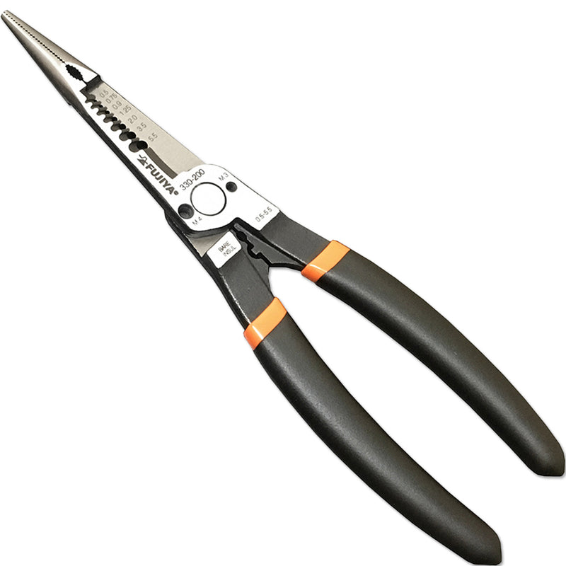 Kìm nhọn đa năng mũi thẳng Fujiya 330-200, kích thước 215mm. Tiêu chuẩn RoHS