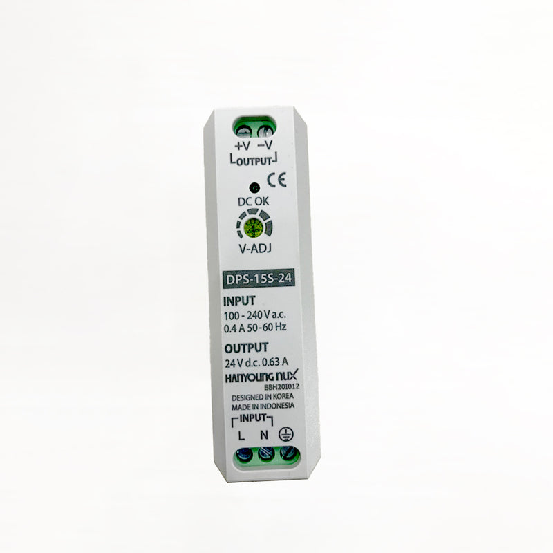 Bộ cấp nguồn DC lắp thanh ray Hanyoung Nux DPS series. Tiêu chuẩn CE