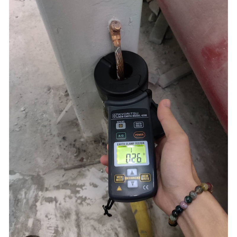 Ampe kìm đo điện trở tiếp địa kỹ thuật số Kyoritsu Kew 4200 True RMS, dãi đo 20Ω - 1500Ω