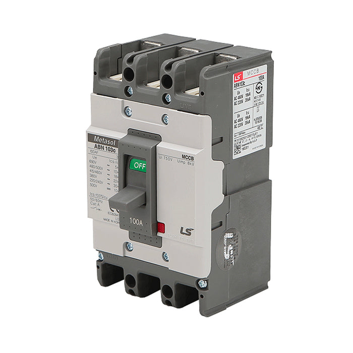 Cầu dao tự động MCCB 3P LS, tải danh định từ 5A ~ 1600A, dòng cắt từ 14kA - 75kA