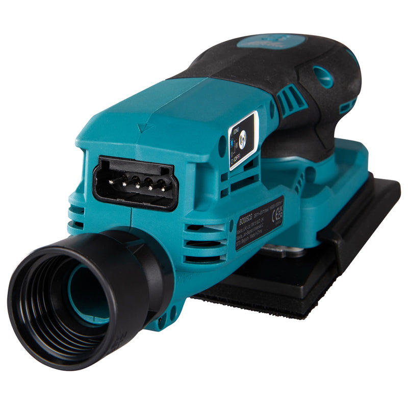 Máy chà nhám rung Makita BO005CG dùng Pin 40Vmax XGT thông qua ổ cắm rời, kích thước đế chà 80mm x 130mm