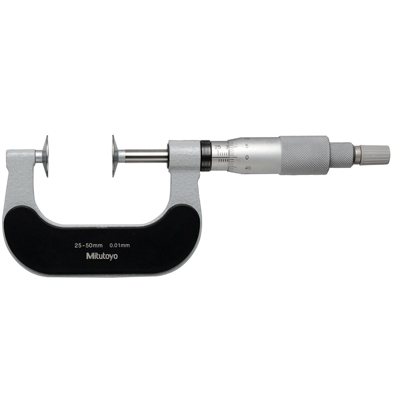 Panme Mitutoyo Series 169 - Disc Micrometers | None Rotating Spindle, đầu đo đĩa trục đo không xoay
