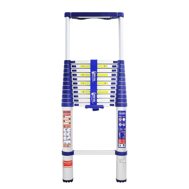 Thang nhôm rút đơn Nikawa NK, chiều cao tối đa từ 3.2m ~ 5.8m, số bậc thang từ 11 bậc ~ 15 bậc