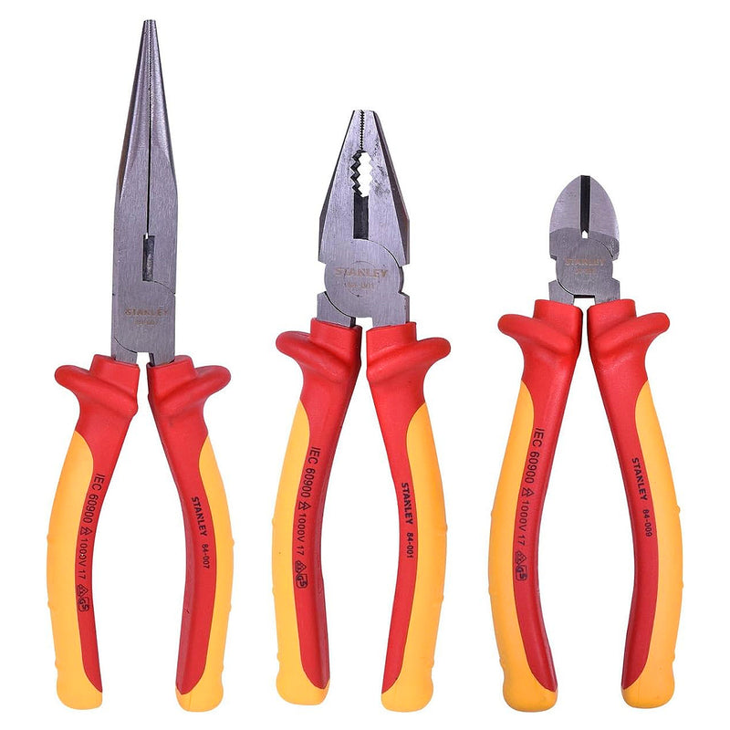 Bộ kìm cách điện 1000V, 3 chi tiết FATMAX Stanley 0-84-011