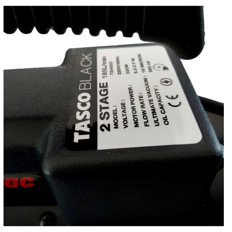 TASCO BLACK TB465D - Bơm hút chân không 2 cấp TrucVac (Two Stage Vacuum Pump)