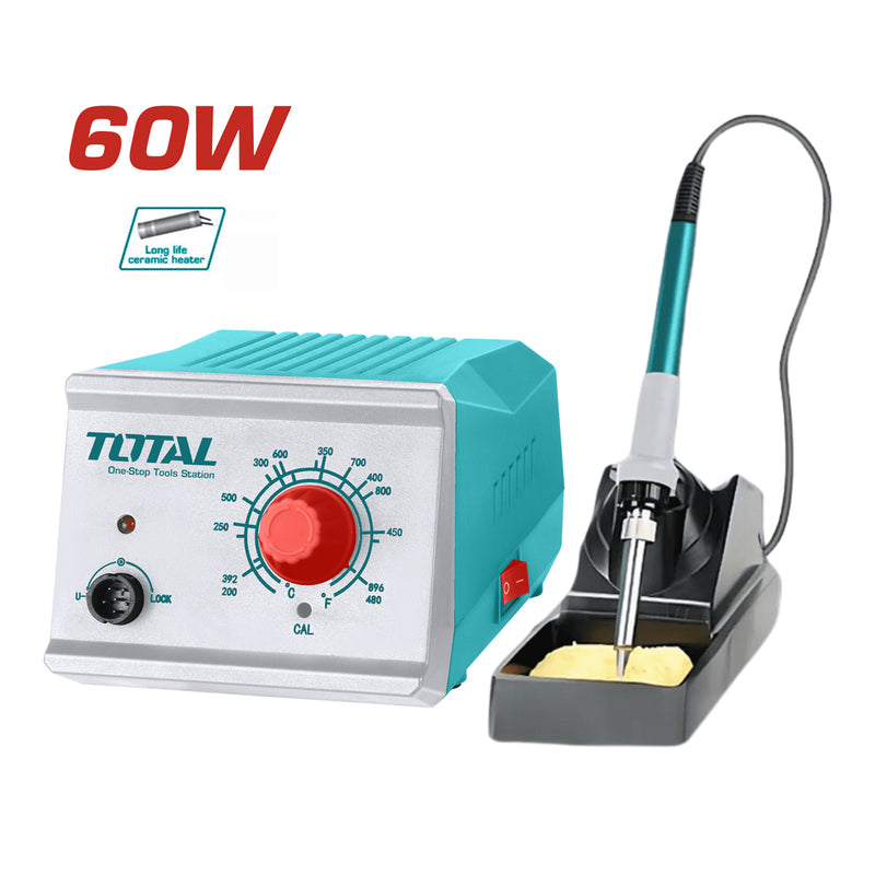 Trạm hàn chì công suất 60W kèm máy ổn định nhiệt Total TET160911