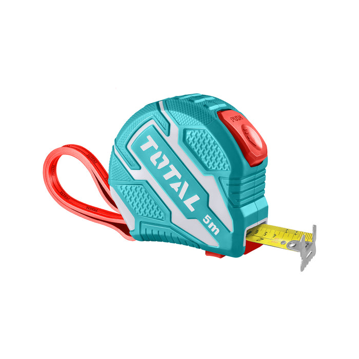 Thước kéo thép nền vàng 5m x 19mm Total TMT126251 hệ mét và inch