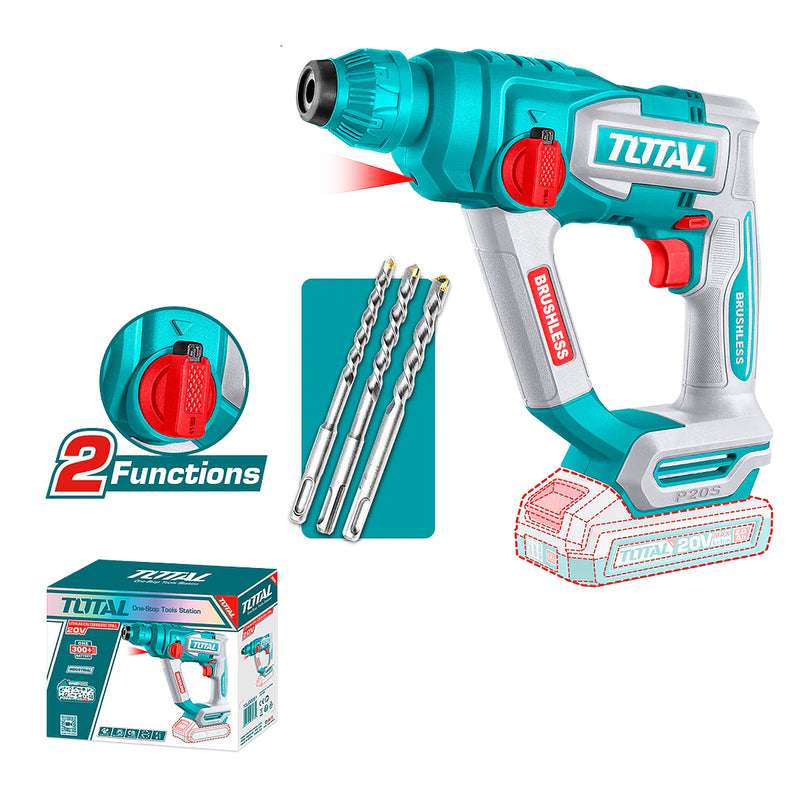 Máy khoan búa dùng Pin 20V Total