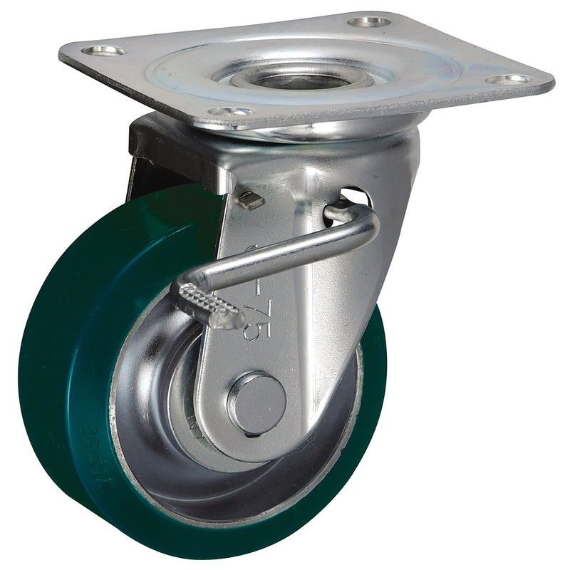 Bánh xe đẩy Ukai JB-Type có xoay, có khóa bánh, đường kính từ 75mm - 250mm
