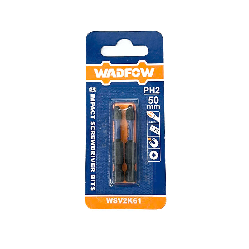 Vĩ 2 mũi vặn vít đầu bake Wadfow WSV2K61 kích thước PH2, chiều dài 50mm, đuôi lục giác 6.35mm (1/4 inch)