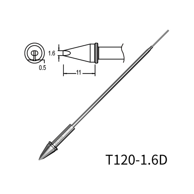 Phụ kiện mũi hàn tích hợp lõi gia nhiệt Atten T120 Series