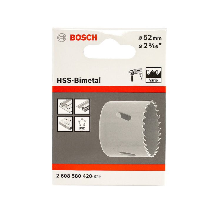 Mũi khoét lỗ Bosch dùng cho kim loại, đường kính từ 32mm - 68mm, dài 44mm, vật liệu thép HSS