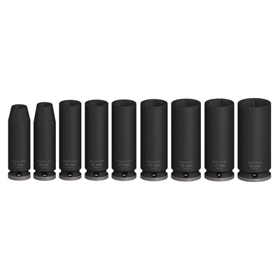 Bộ 9 đầu tuýp Bosch 2608003037 cốt 3/8 inch, dài 60mm