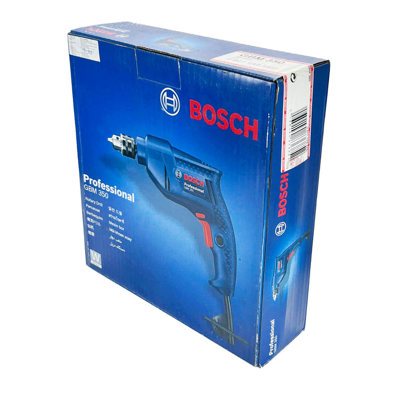 Máy khoan gỗ thép Bosch GBM 350 công suất 350W, đầu kẹp 10mm mã số 06011A95K0