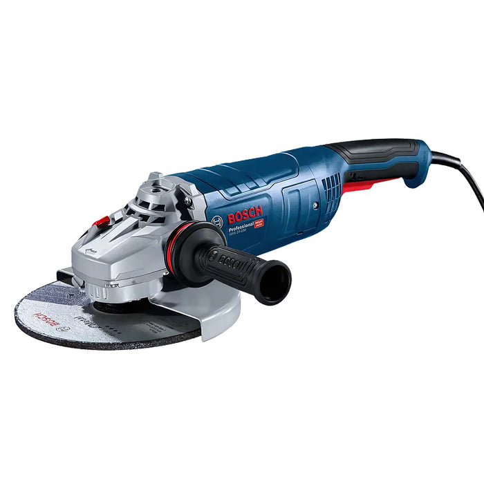 Máy mài góc Bosch GWS 24-230, đường kính lưỡi 230mm, công suất 2400W, công tác bóp, mã số 06018C30K0