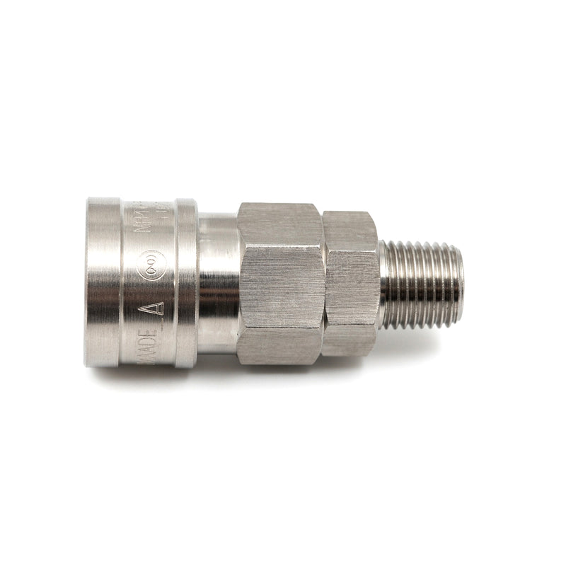 Đầu nối nhanh Hi Cupla Standard SM-Type (Socket) kiểu kết nối ren ngoài, gioăng chịu nhiệt FKM (Fluoro Rubber)