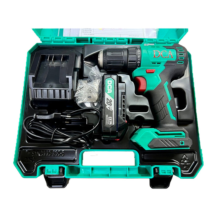 Máy khoan dùng Pin 20V DCA ADJZ2050 (động cơ không chổi Than)
