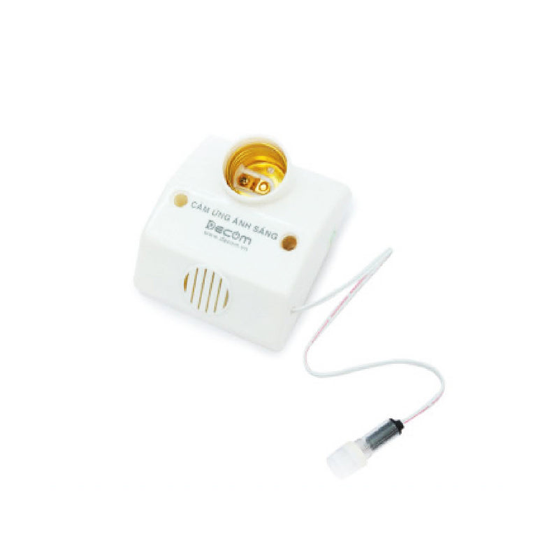 Đui đèn cảm ứng ánh sáng Decom DC-27B