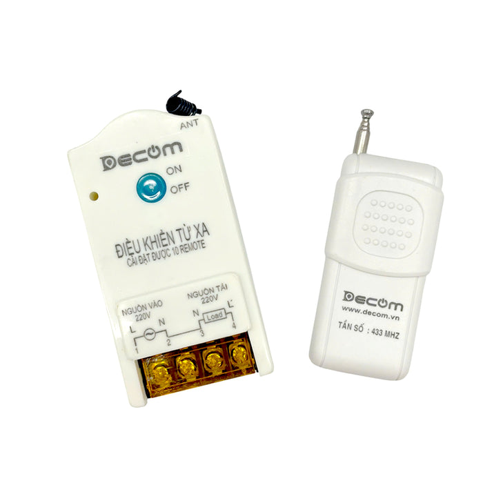 Thiết bị điều khiển từ xa Decom DC-3500W chuyên dùng cho mô tơ, khoảng cách điều khiển từ 20m - 50m