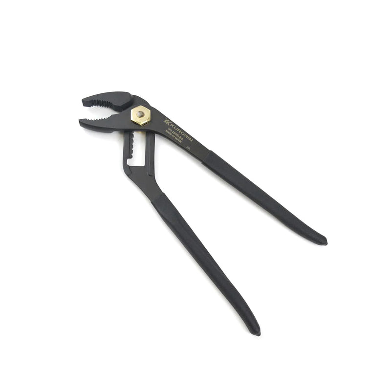 Kìm mỏ quạ Fujiya Kurokin-Series, kích thước 255mm, có lò xo trợ lực và tích hợp đầu tua vít dẹt. Tiêu chuẩn RoHS