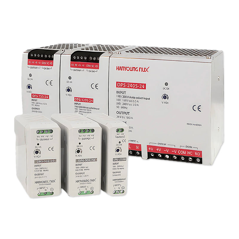 Bộ cấp nguồn DC lắp thanh ray Hanyoung Nux DPS series. Tiêu chuẩn CE