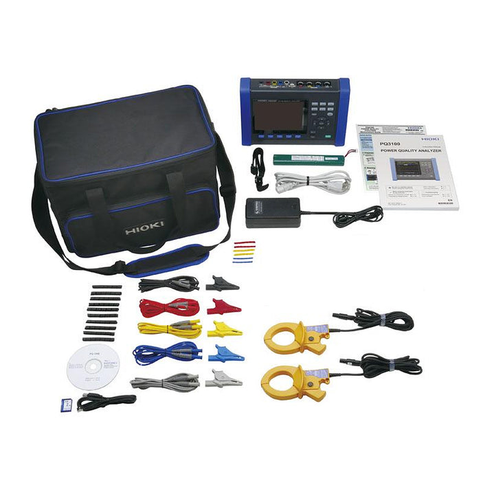 Thiết bị phân tích chất lượng nguồn điện Hioki PQ3100 True RMS, màn hình LCD 6.5 inch, có nhiều cổng kết nối LAN, USB, RS-232C
