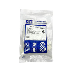 Mã số KI-100M　Dài 100mm　Bản rộng 2.5mm　(Bị 100 sợi)　Màu trắng