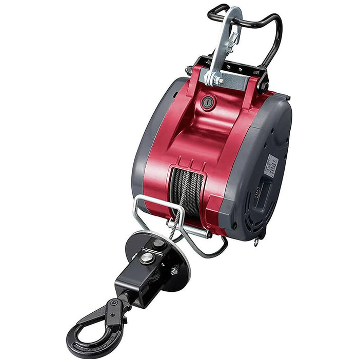 Máy tời điện Kyocera AWI125B công suất 1100W, chiều cao nâng tối đa từ 21m - 31m, trọng lượng nâng tối đa 130kg