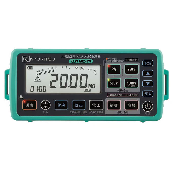 Thiết bị đo hệ thống năng lượng mặt trời PV Kyoritsu Kew 6024PV True RMS, có cổng USB